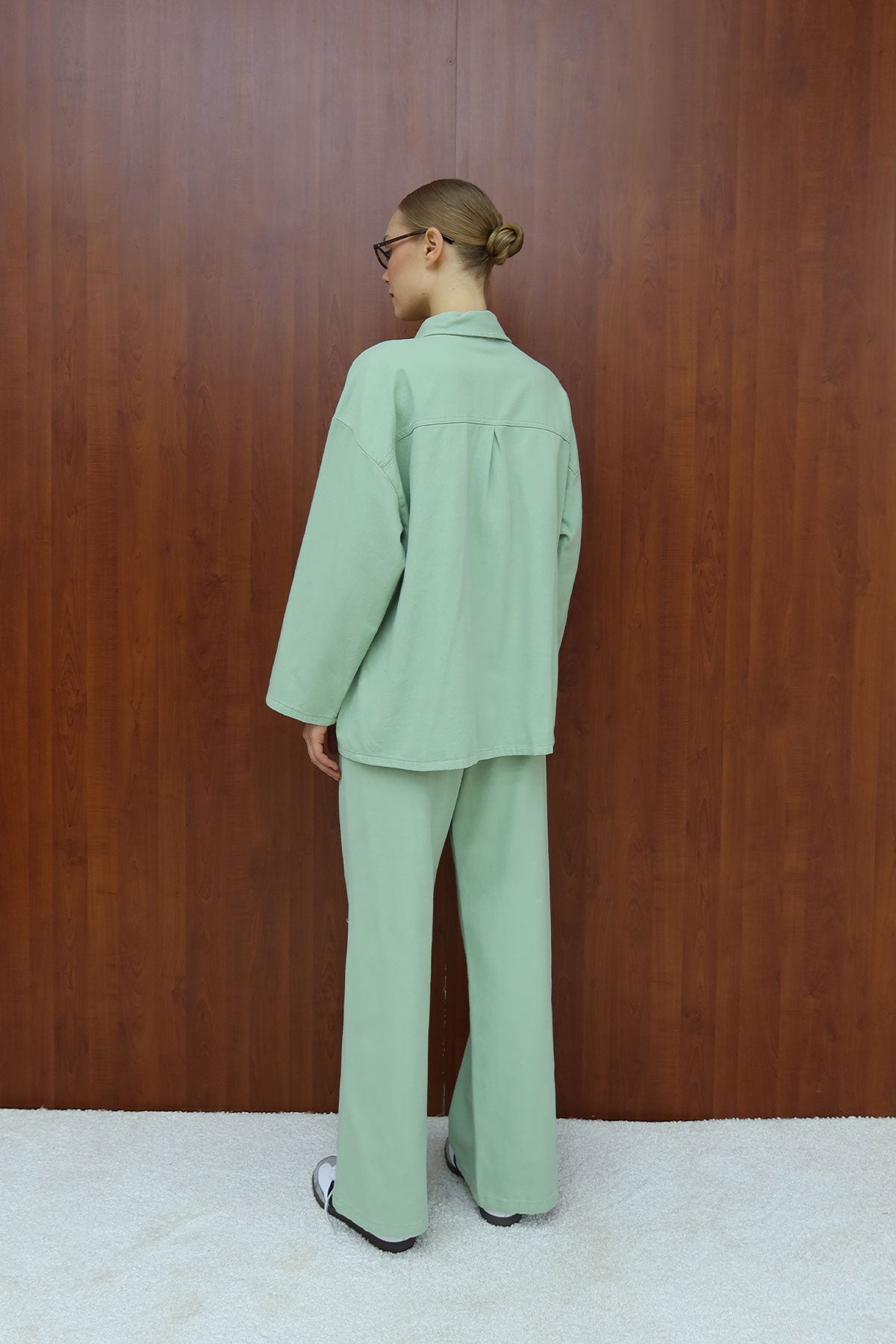 Gabardin Kuşaklı Takım 12-8843