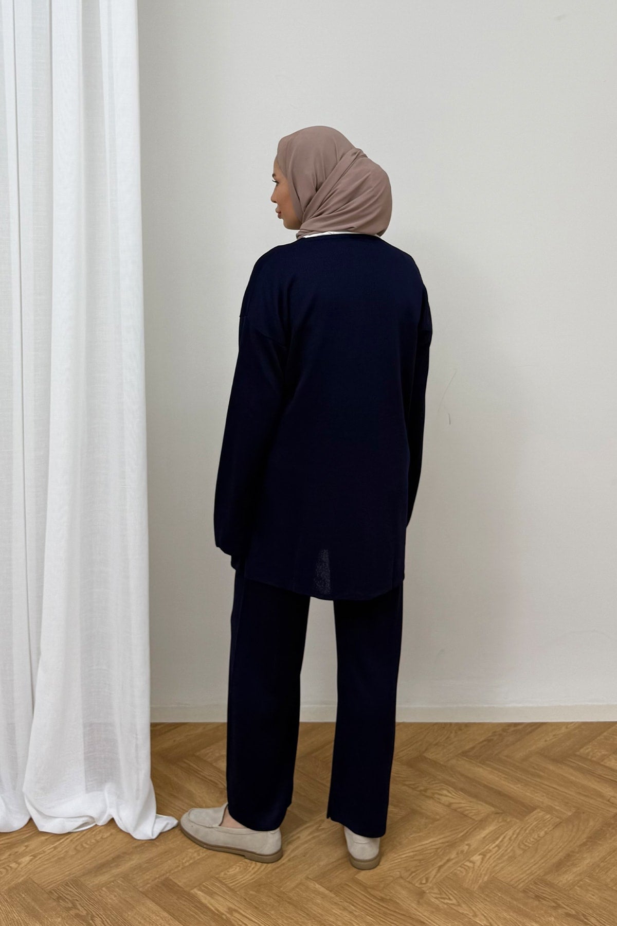 Düğmeli Triko Takım 87-25310
