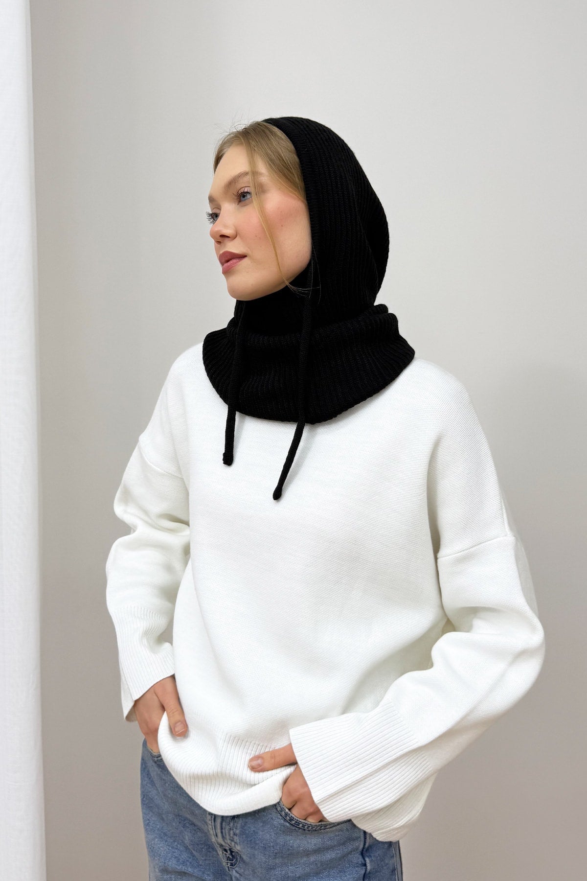 Triko Balaklava Şapka 94-22155