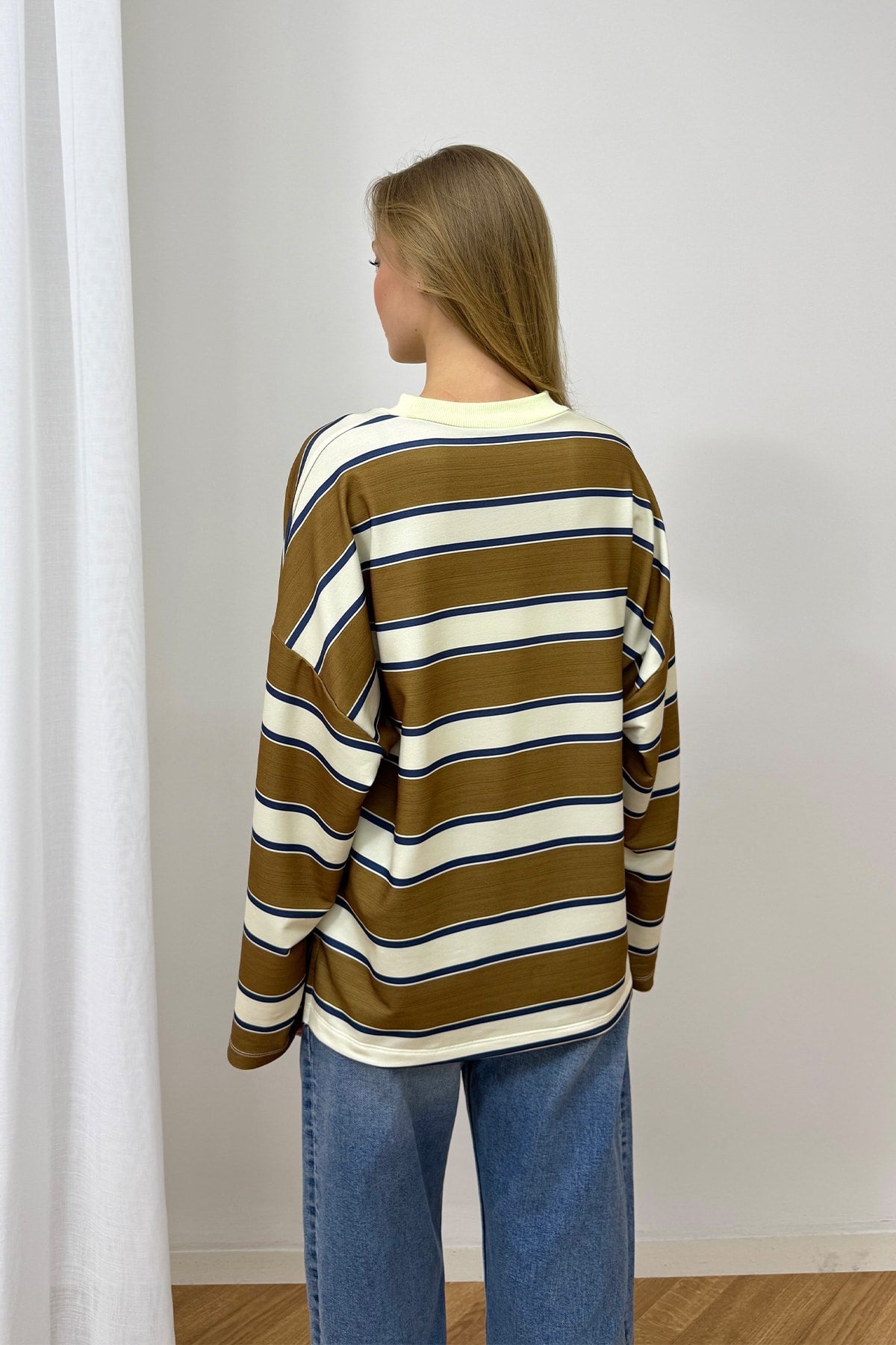 Çizgili Basic Tunik 79-7020