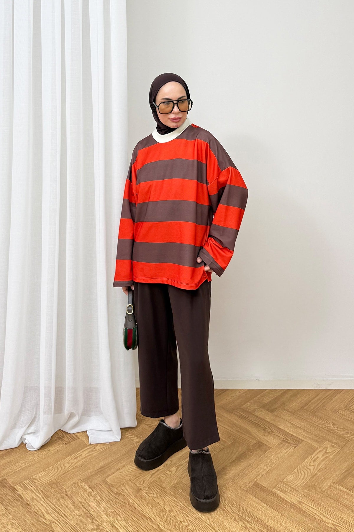 Çizgili Basic Tunik 79-7020