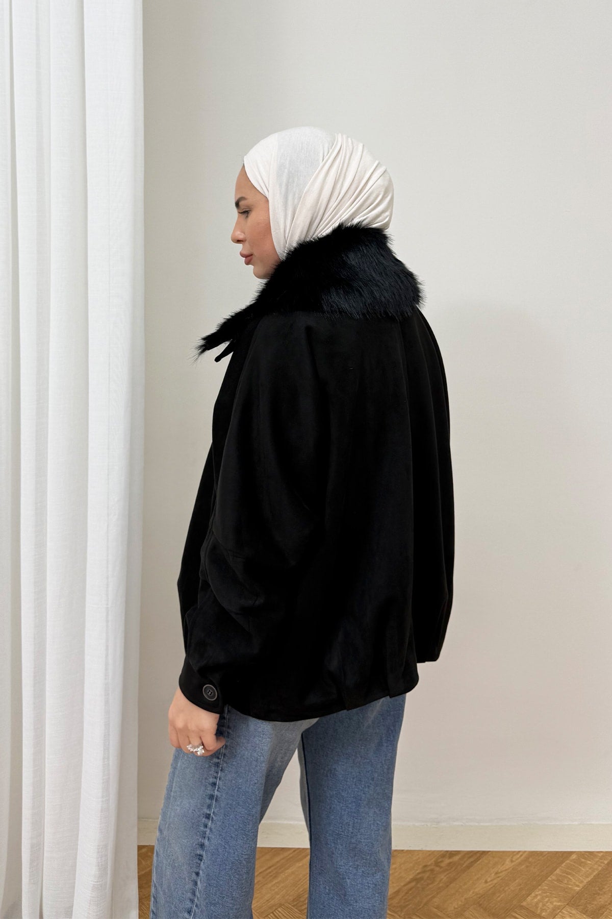 Süet Kürklü Mont 12-70212