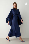 Cape Satin Dress 32-3805
