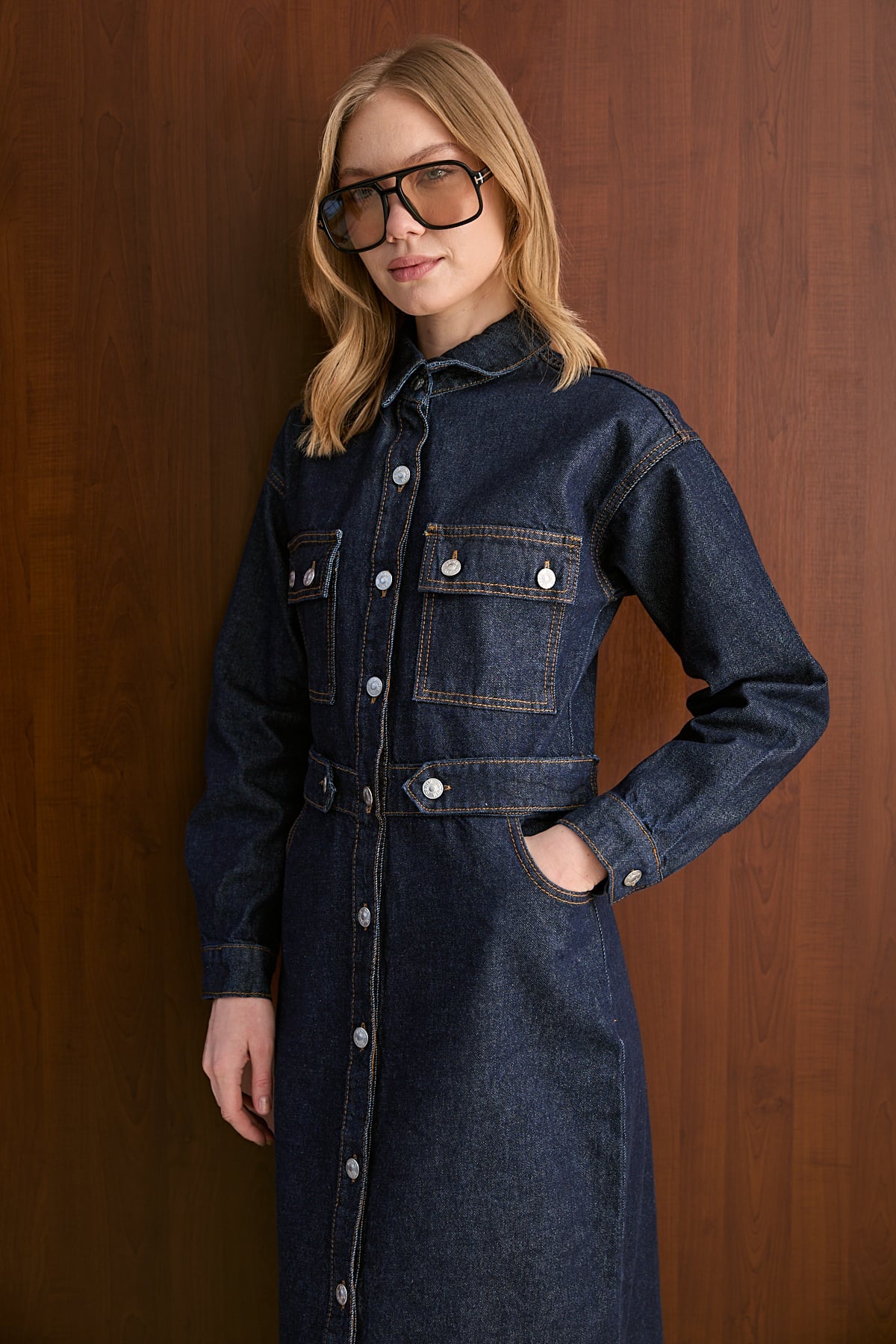Denim Elbise 32-8100