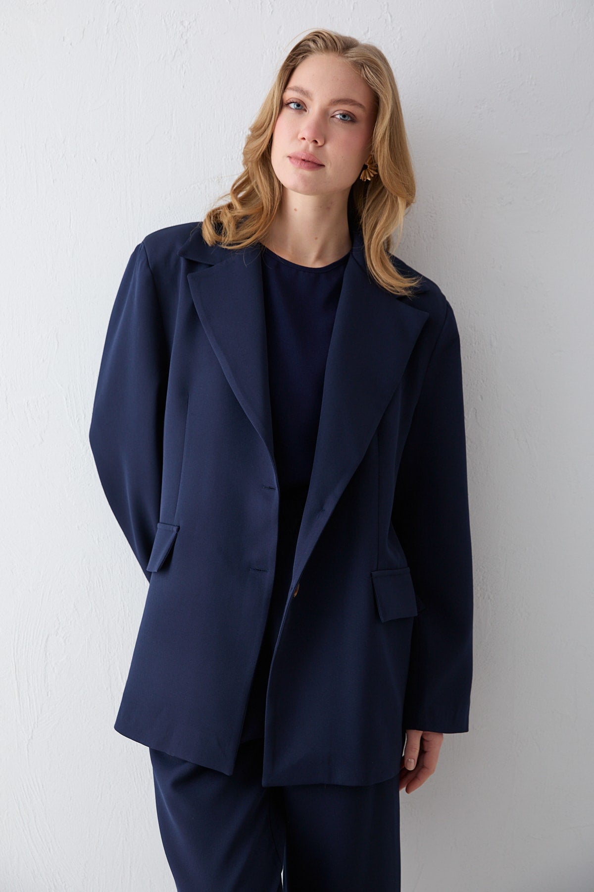 Oversize Ceketli Takım 32-2734