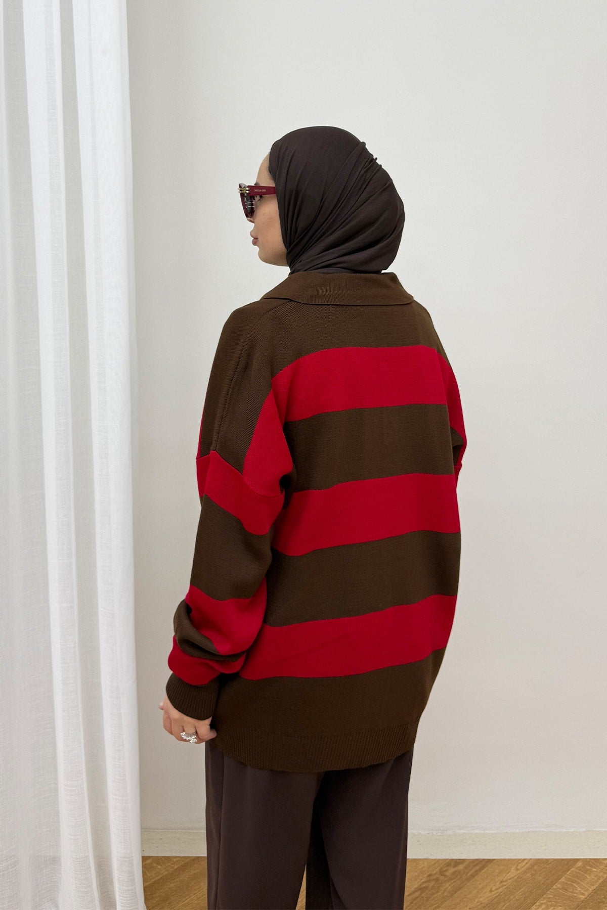 Çizgili Triko Kazak 87-25750