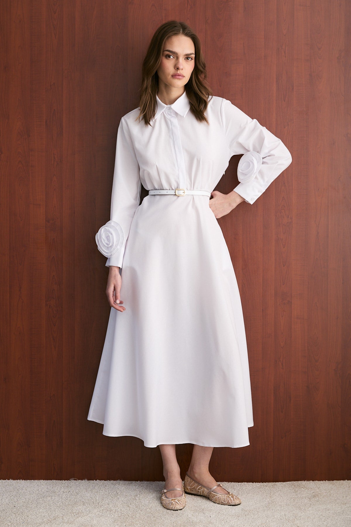 Poplin Elbise 32-2739