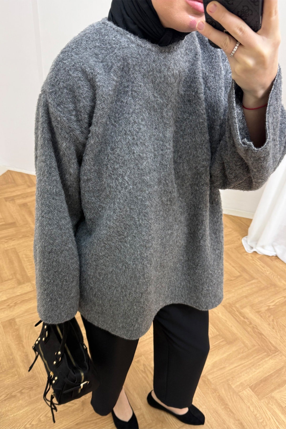 Kemerli Keçe Tunik 3-4617