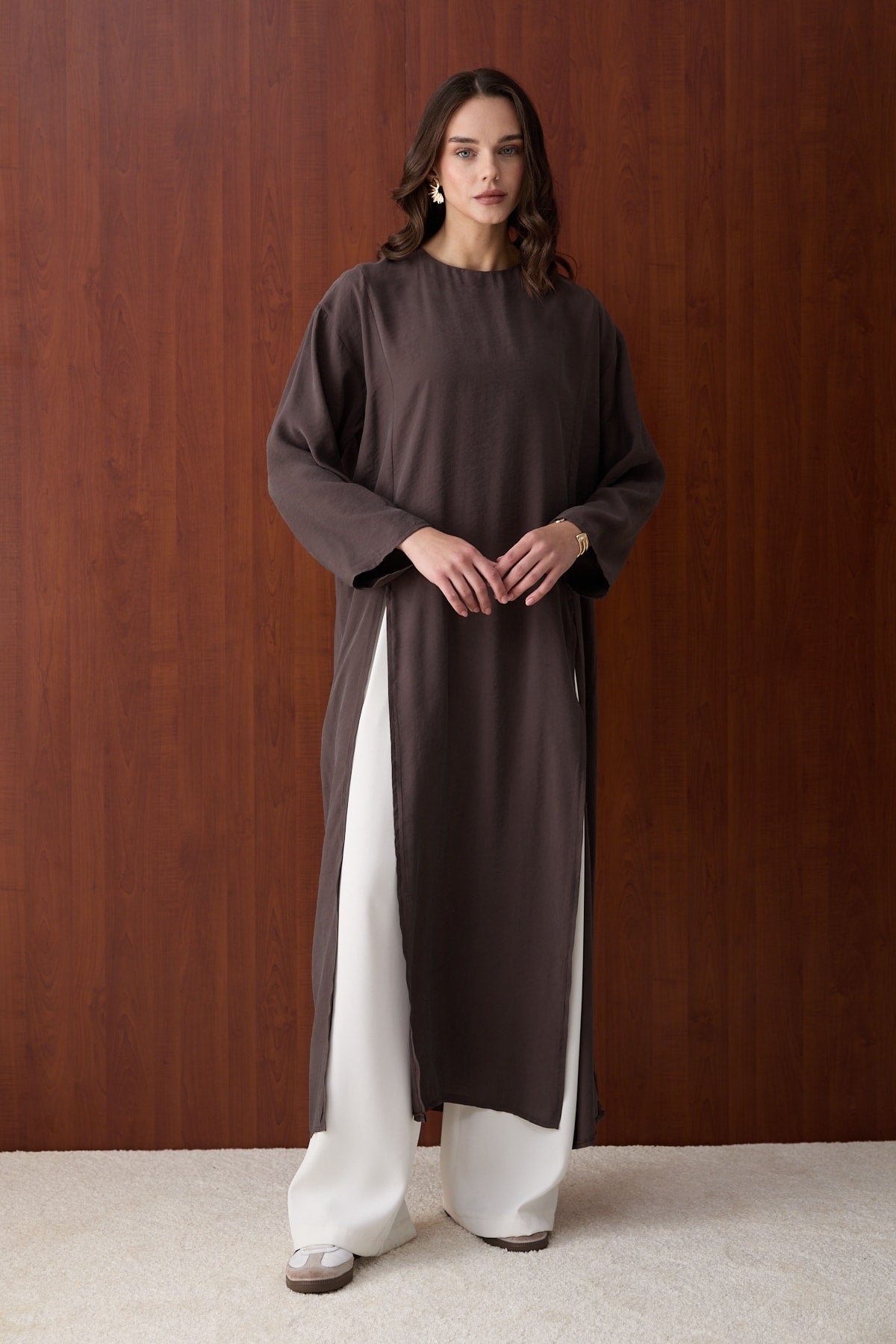 Yırtmaçlı Modal Tunik 32-2880