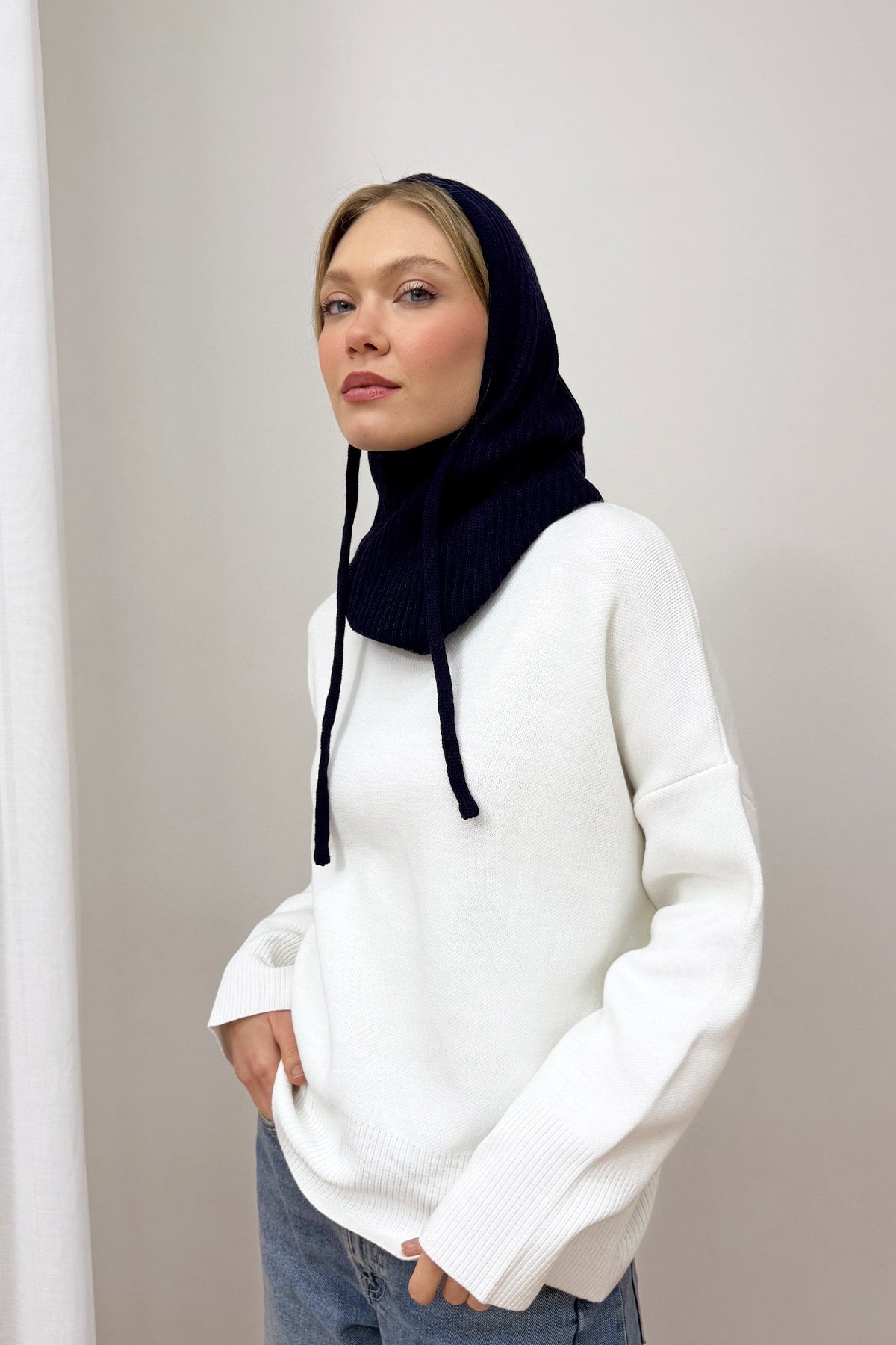 Triko Balaklava Şapka 94-22155