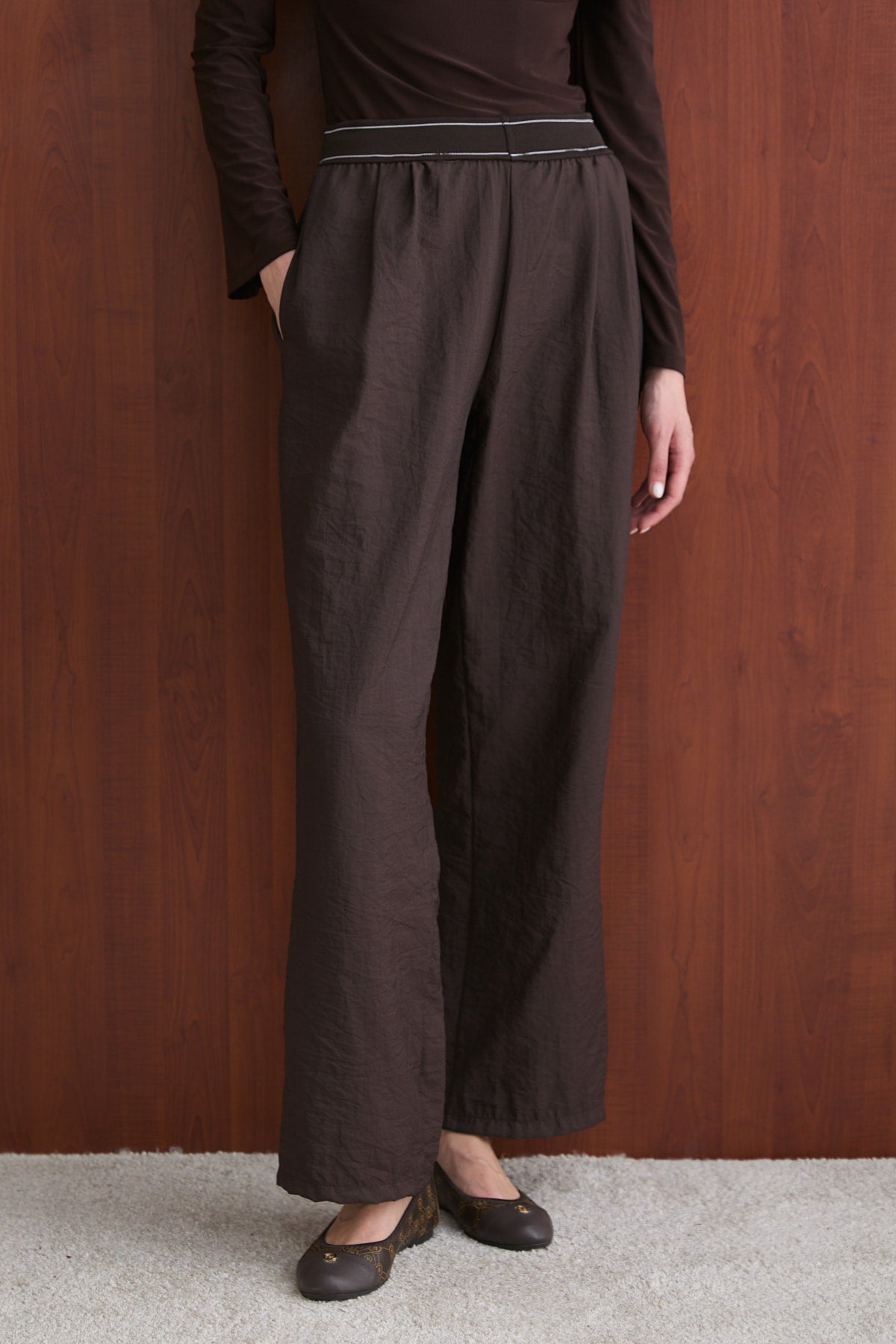 Lastik Detaylı Pantolon 32-2736