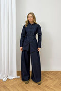 Bağlamalı Denim Takım 32-3006