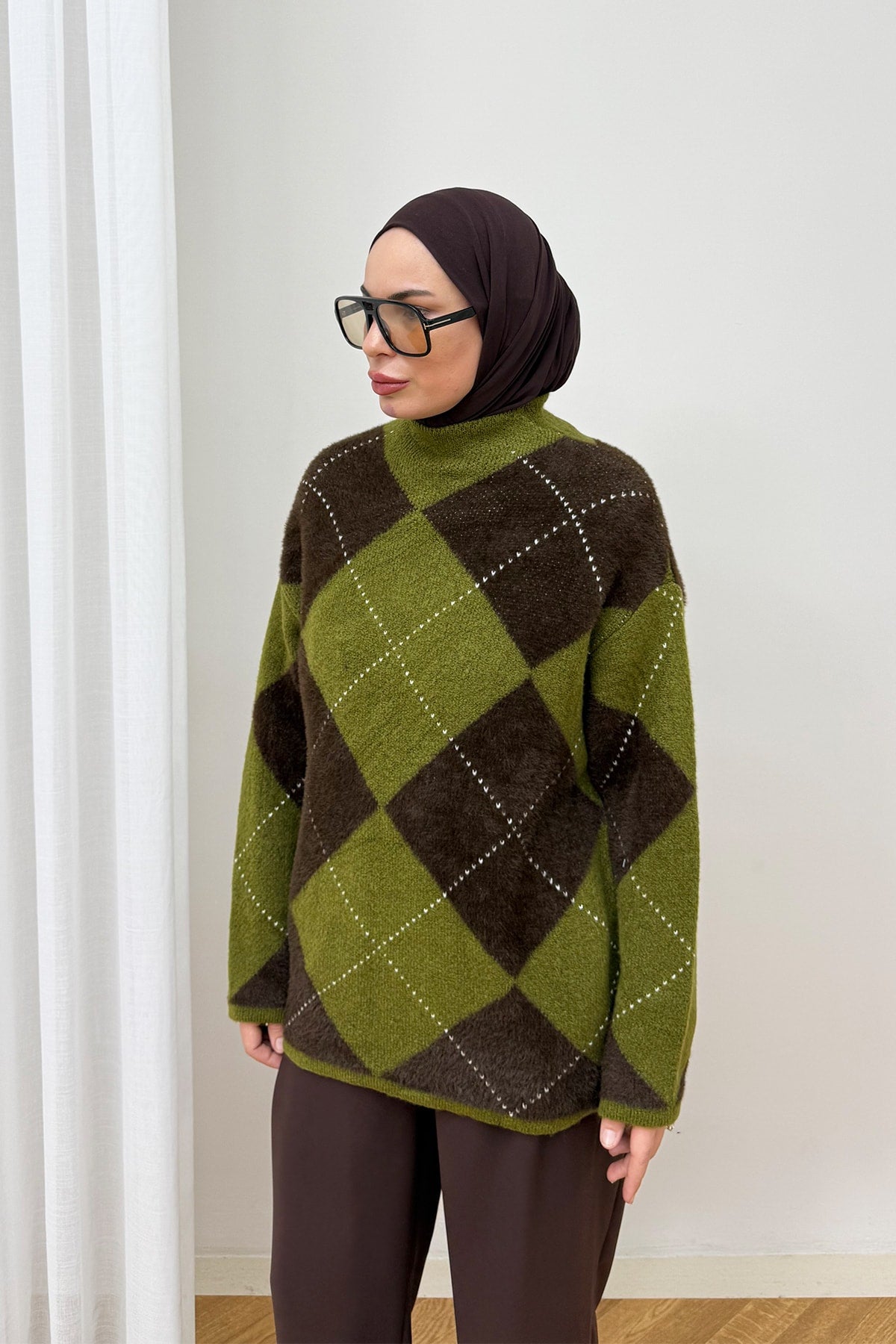 Desenli Triko Kazak 94-5040
