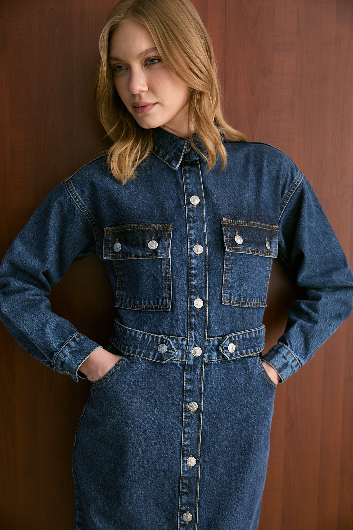 Denim Elbise 32-8100