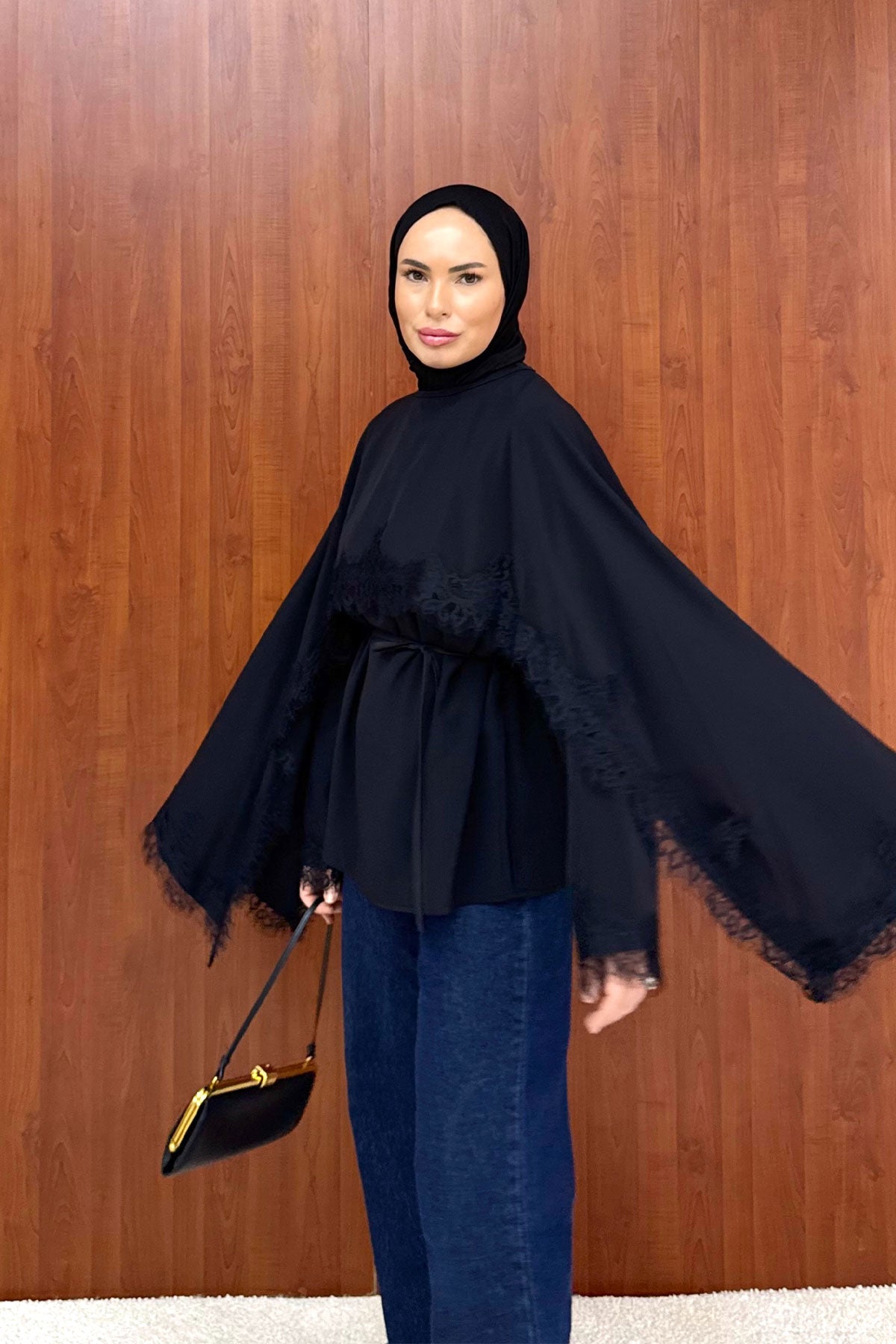 Dantelli Pelerin Tunik 32-2886