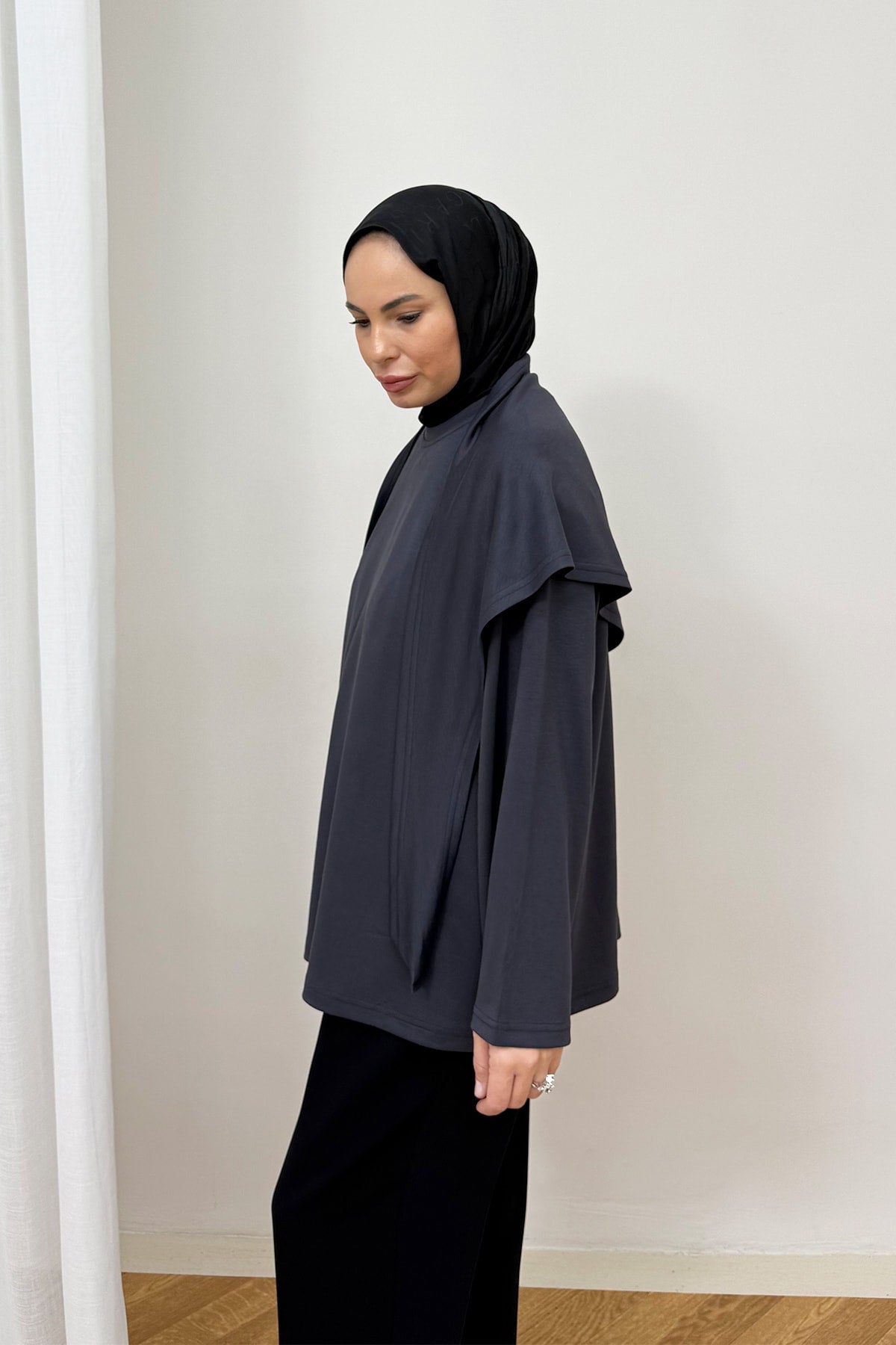 Şal Detaylı Tunik 3-4585