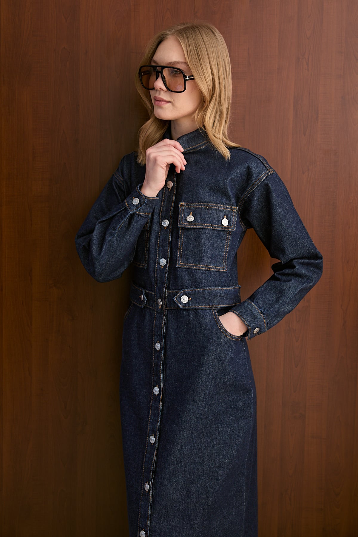 Denim Elbise 32-8100