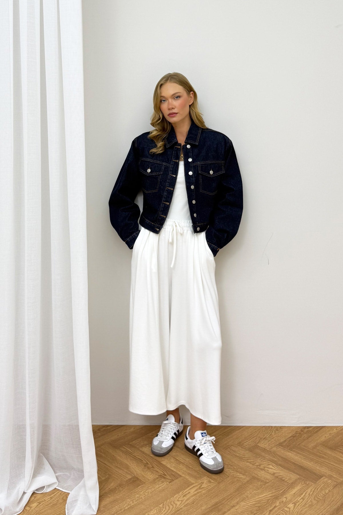 Vatkalı Denim Ceket 32-8101