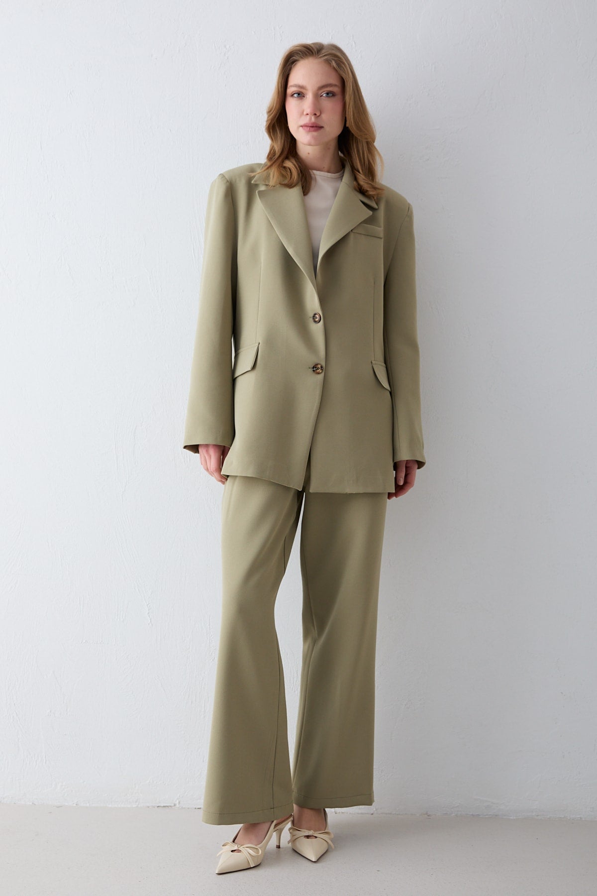 Oversize Ceketli Takım 32-2734