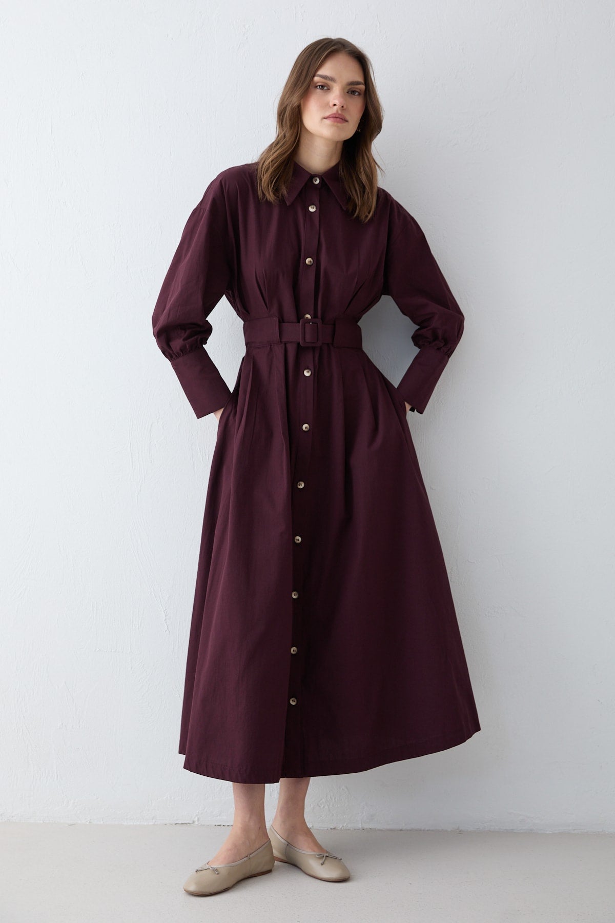 Poplin Elbise 32-2707