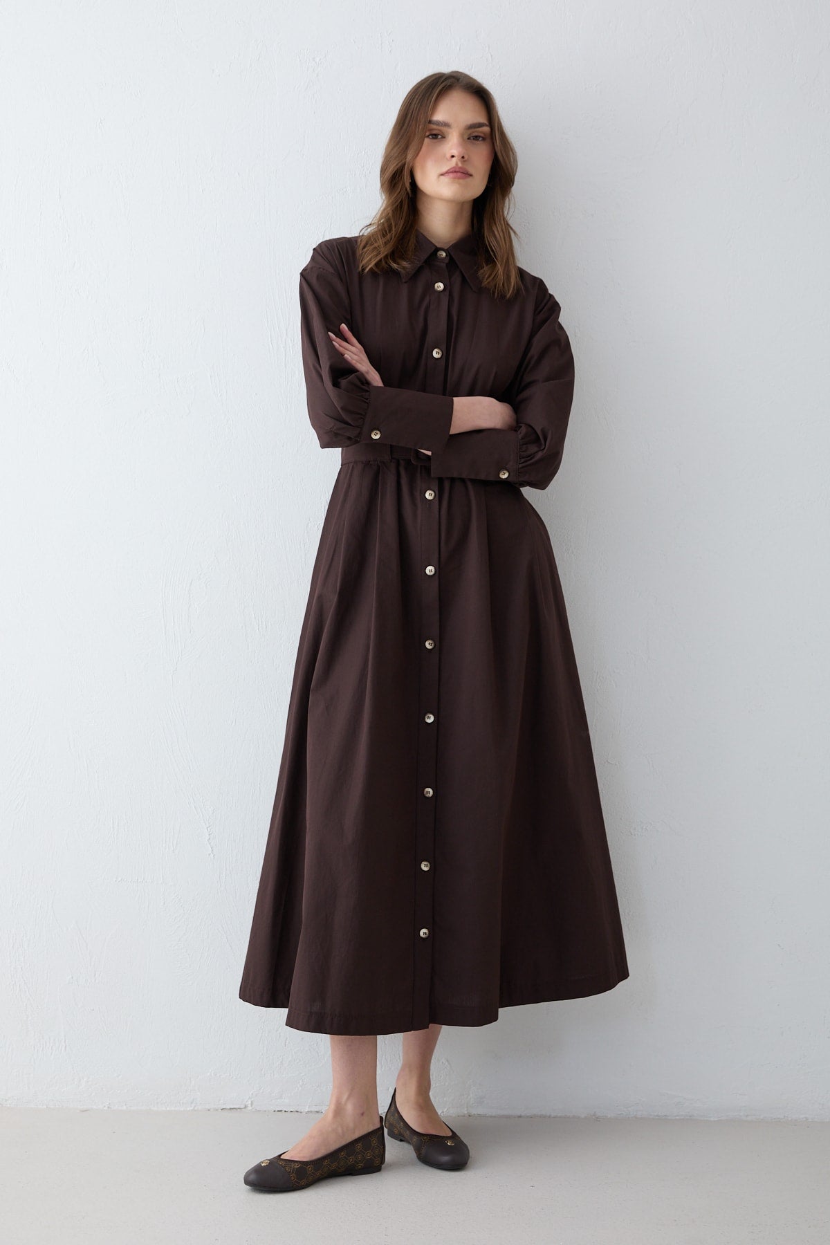 Poplin Elbise 32-2707