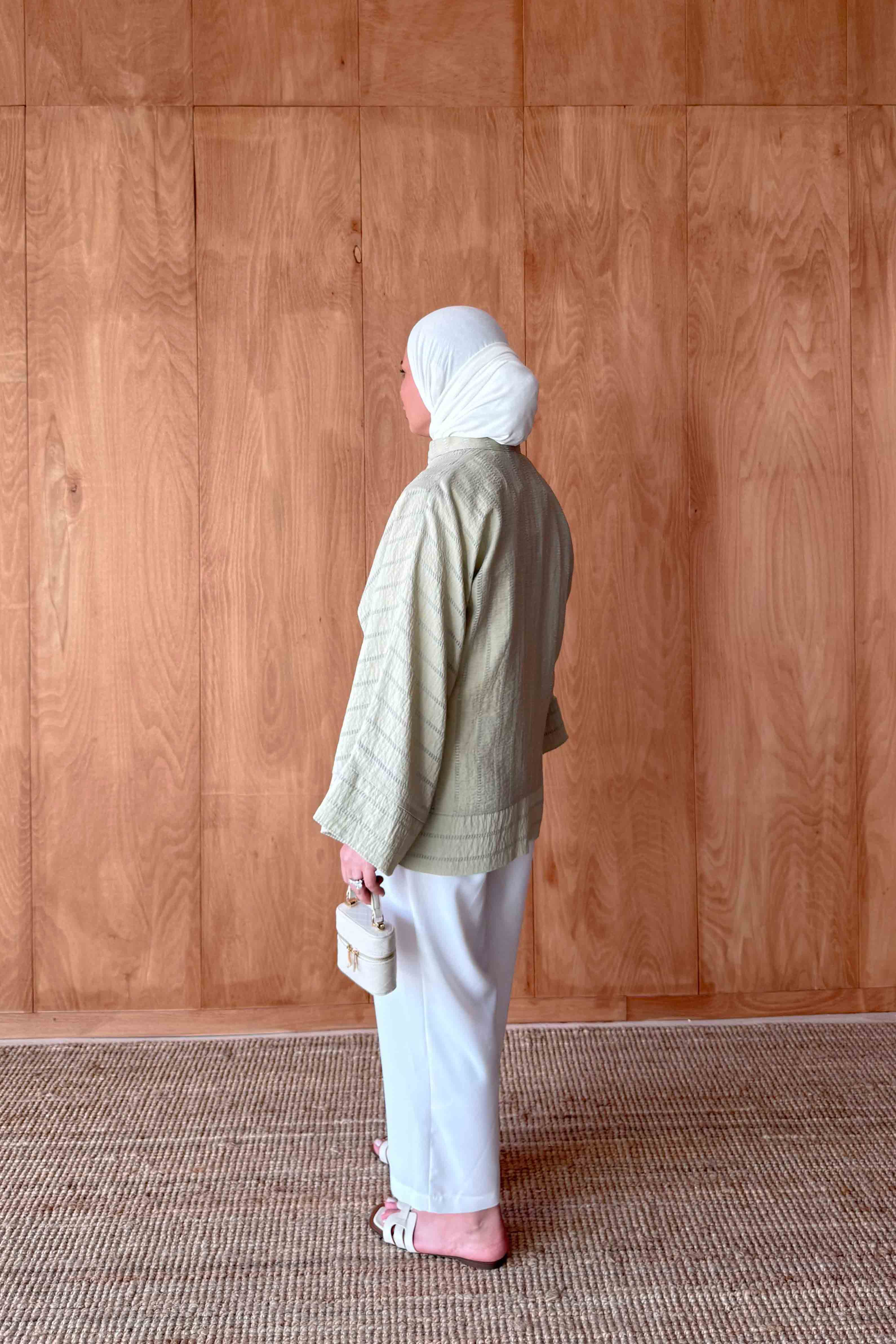 Kesme Kumaşlı Bağlamalı Kap 32-2934