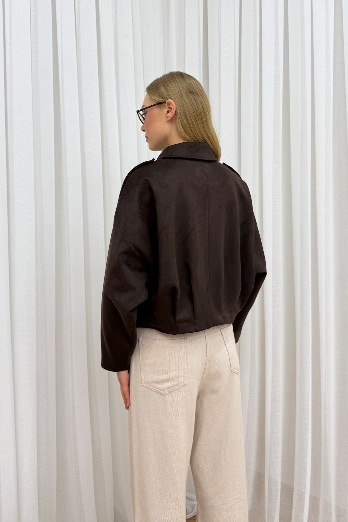Süet Bomber Ceket 12-70167