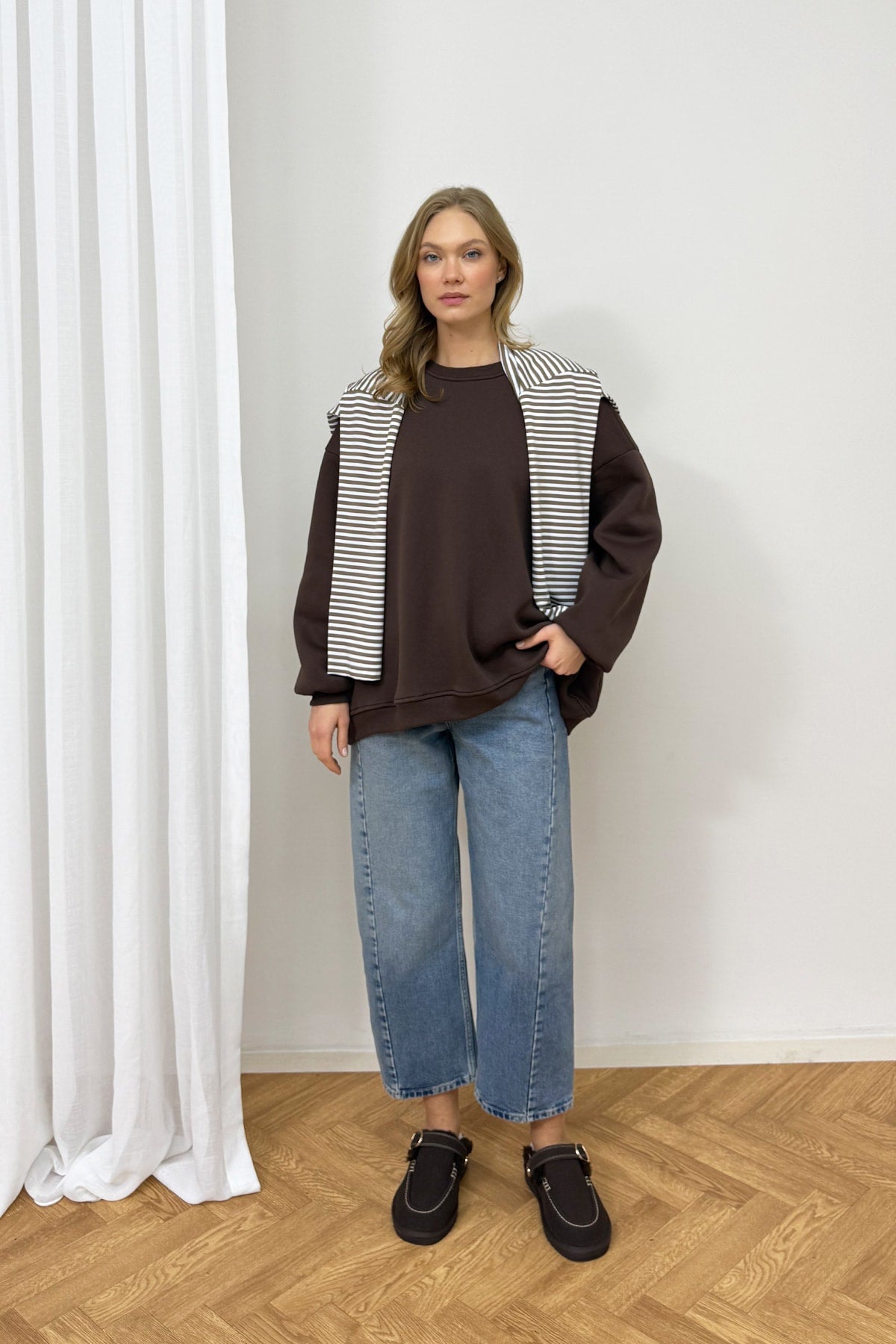 Şardonlu Üç İplik Sweat 102-2762