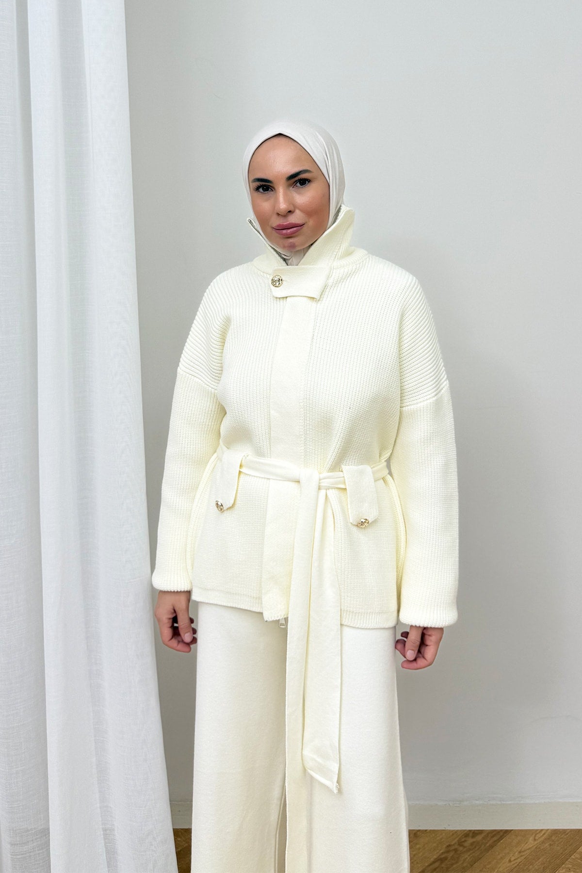 Kuşaklı Triko Takım 87-2680