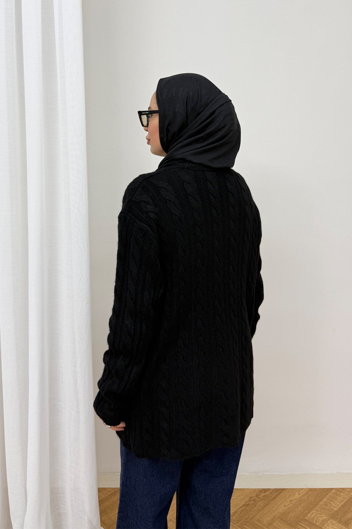 Düğmeli Triko Hırka 80-8434