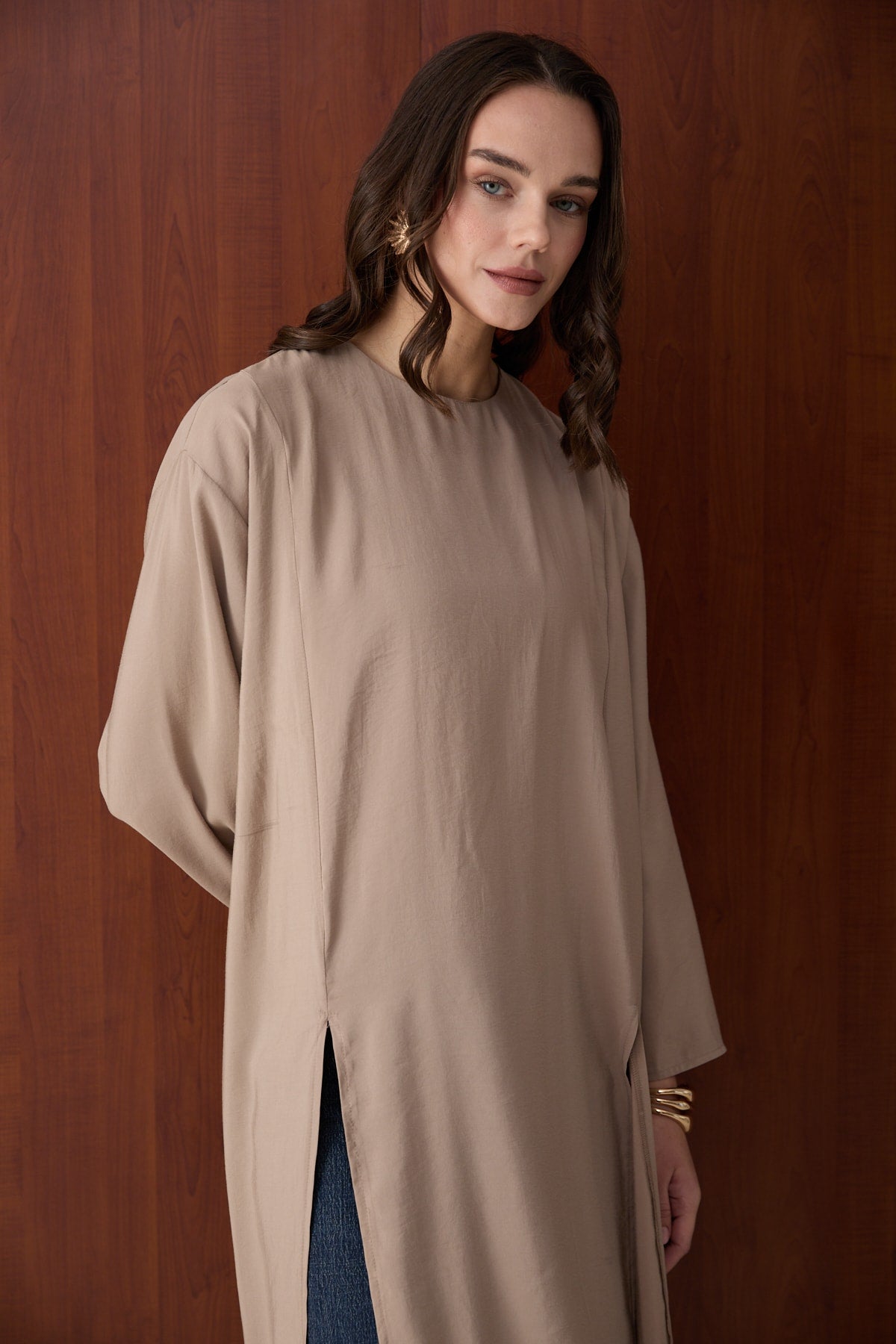 Yırtmaçlı Modal Tunik 32-2880