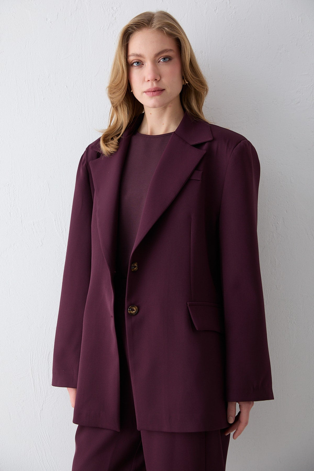 Oversize Ceketli Takım 32-2734