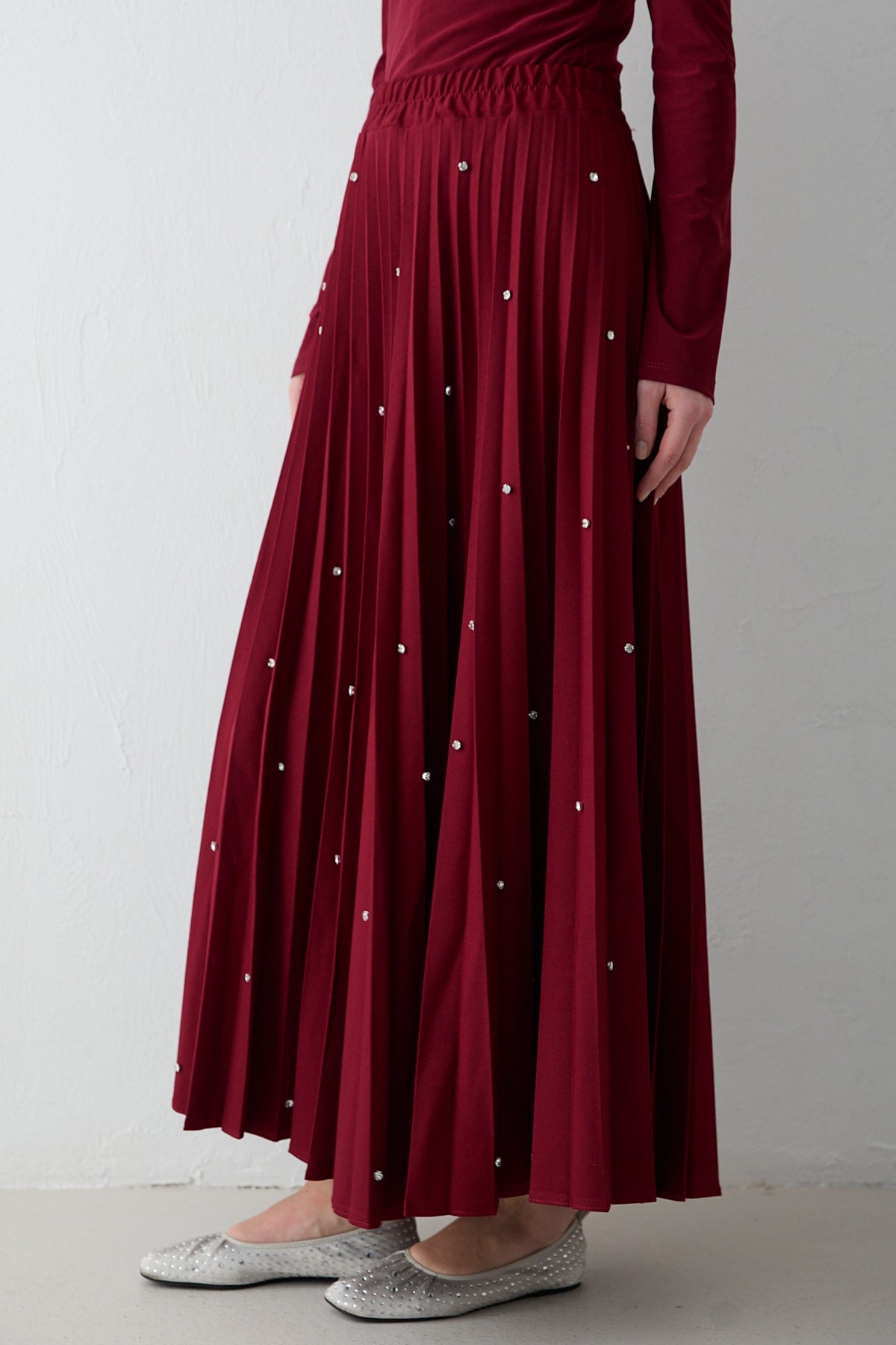 Taşlı Pilise Etek 32-3541-1
