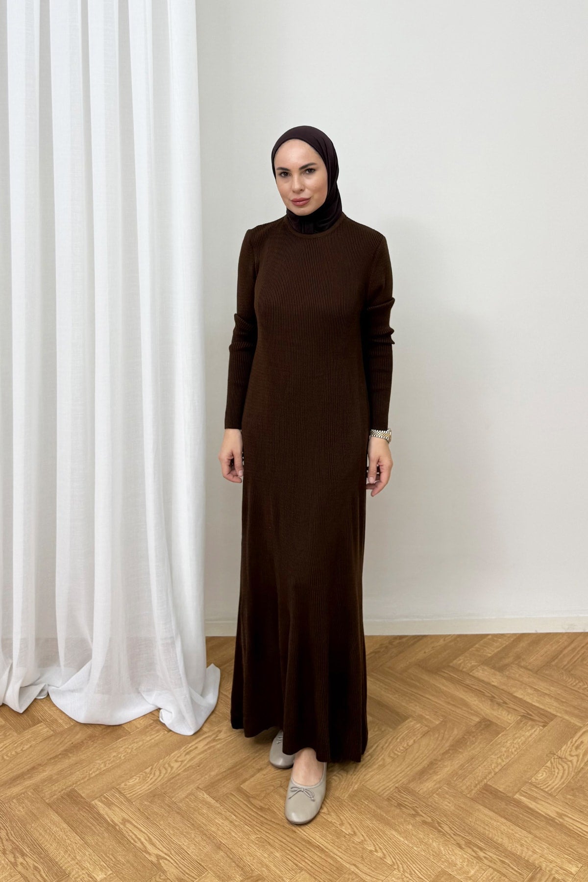 İkili Triko Elbise 87-25880