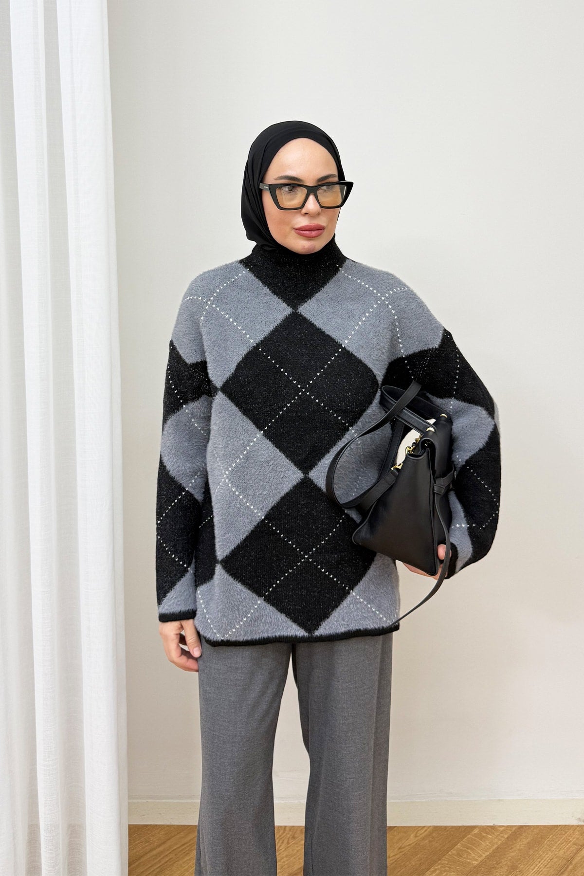 Desenli Triko Kazak 94-5040