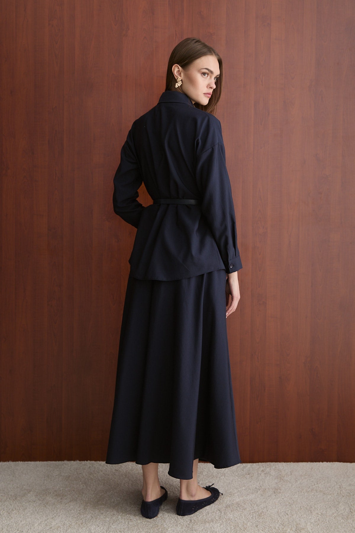 Kemerli Etekli Poplin Takım 32-2603
