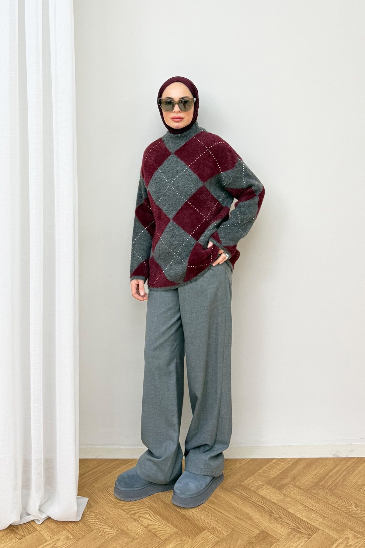 Desenli Triko Kazak 94-5040