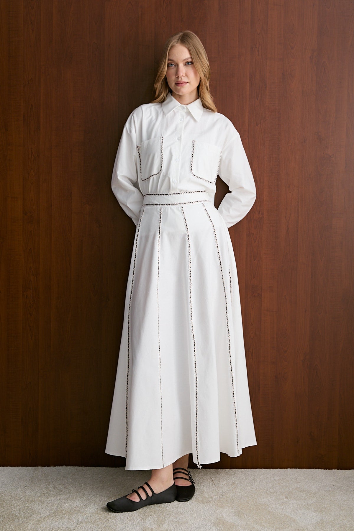 Poplin Etekli Takım 32-2607