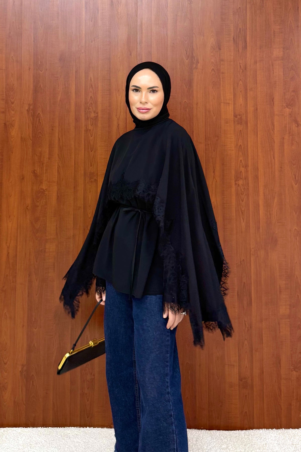 Dantelli Pelerin Tunik 32-2886