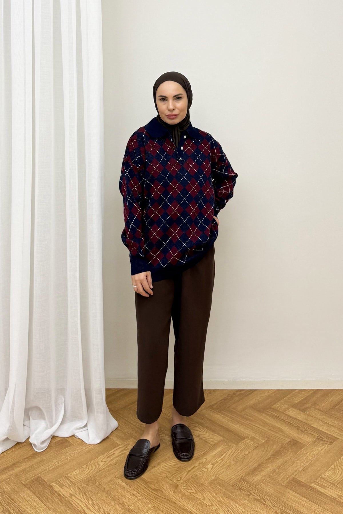 Desenli Triko Kazak 87-25790