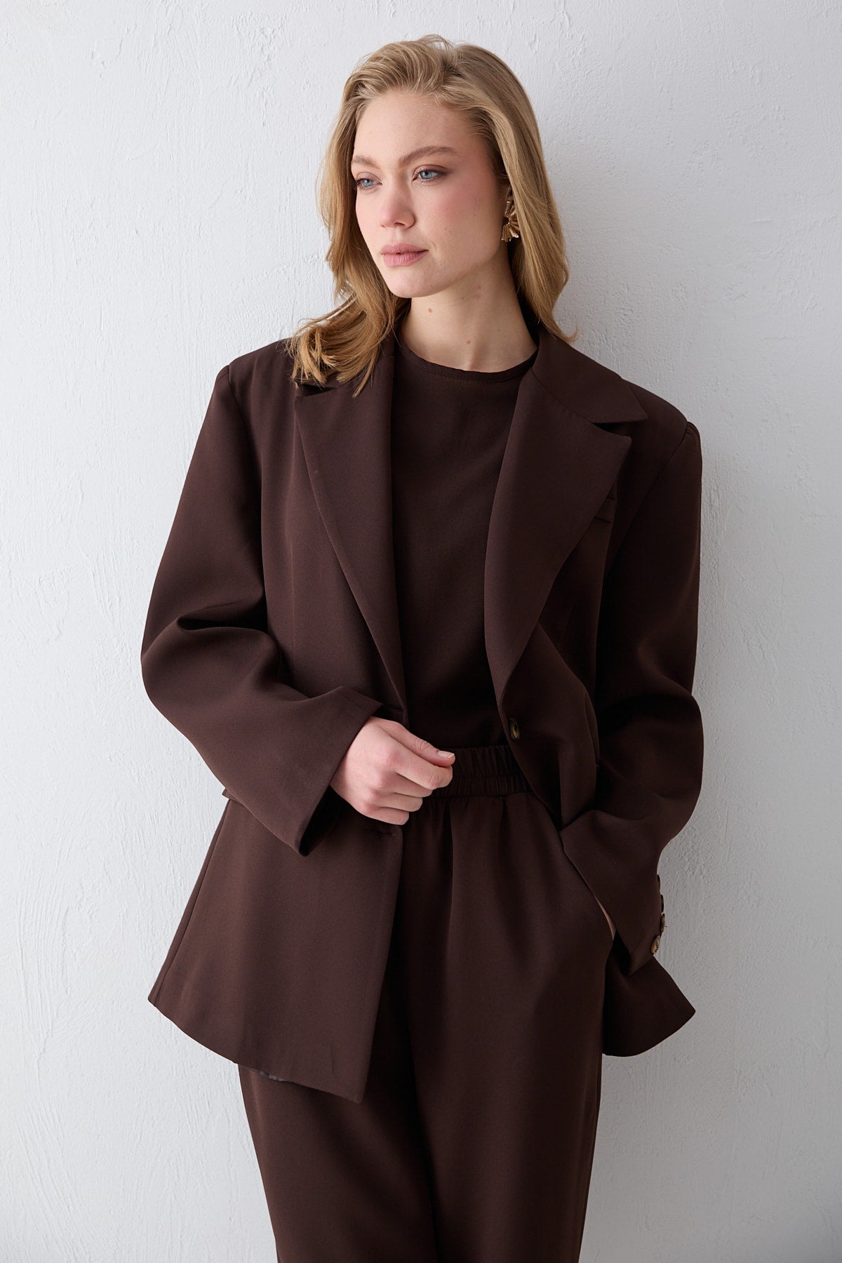 Oversize Ceketli Takım 32-2734
