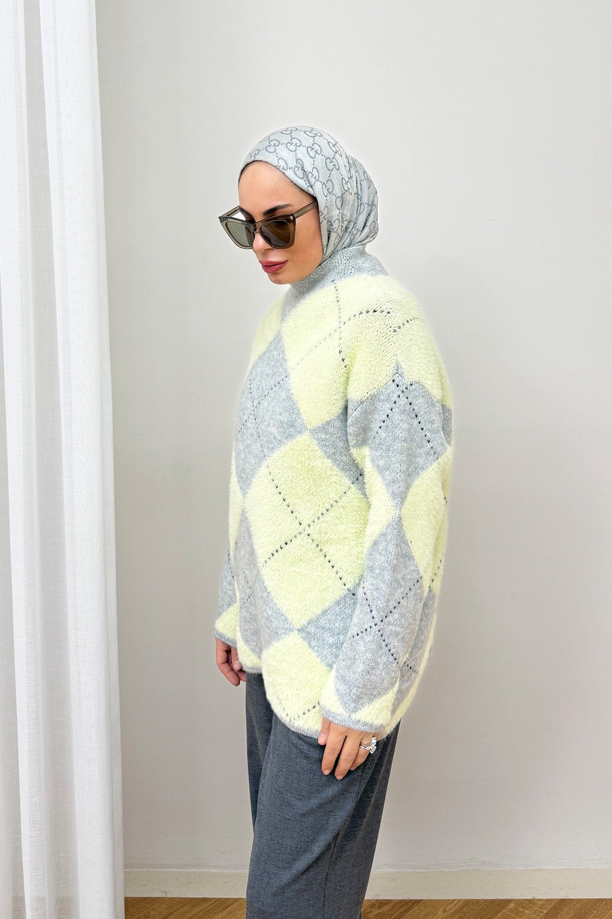 Desenli Triko Kazak 94-5040