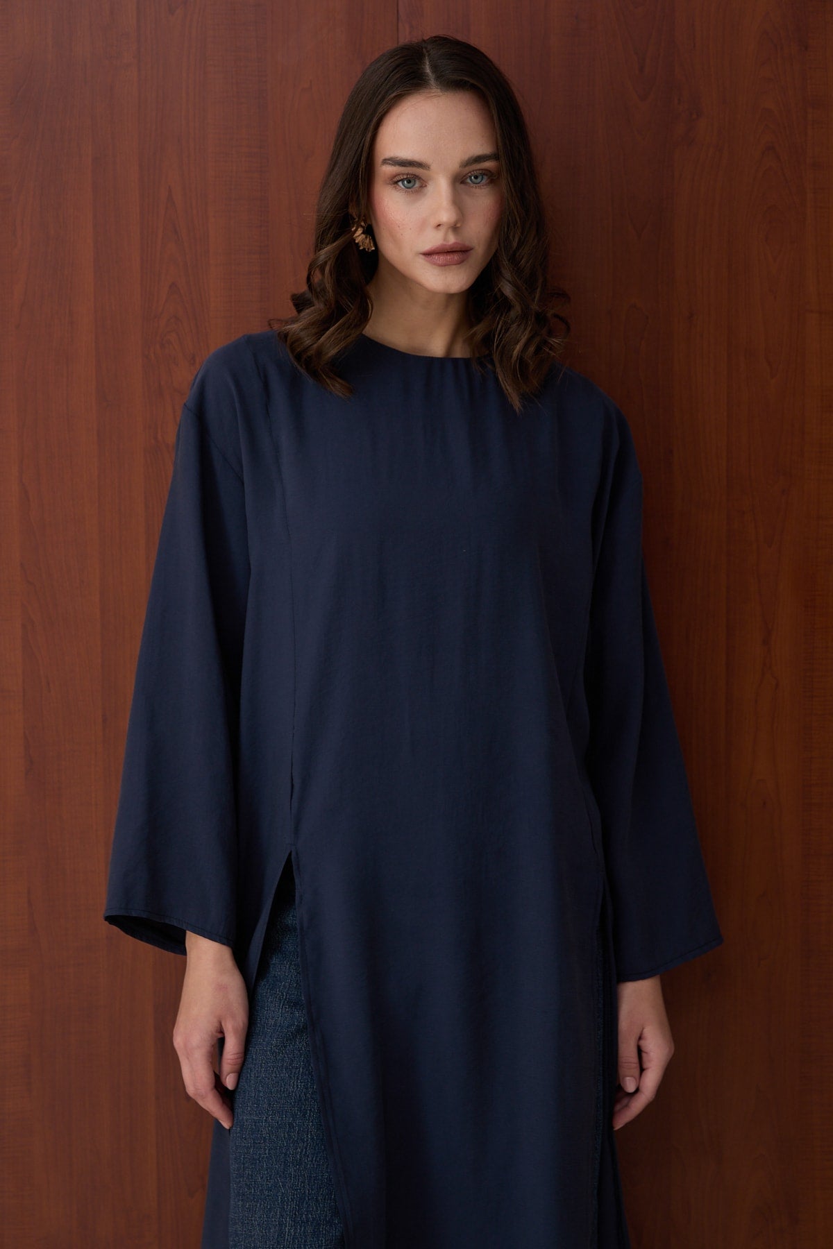 Yırtmaçlı Modal Tunik 32-2880