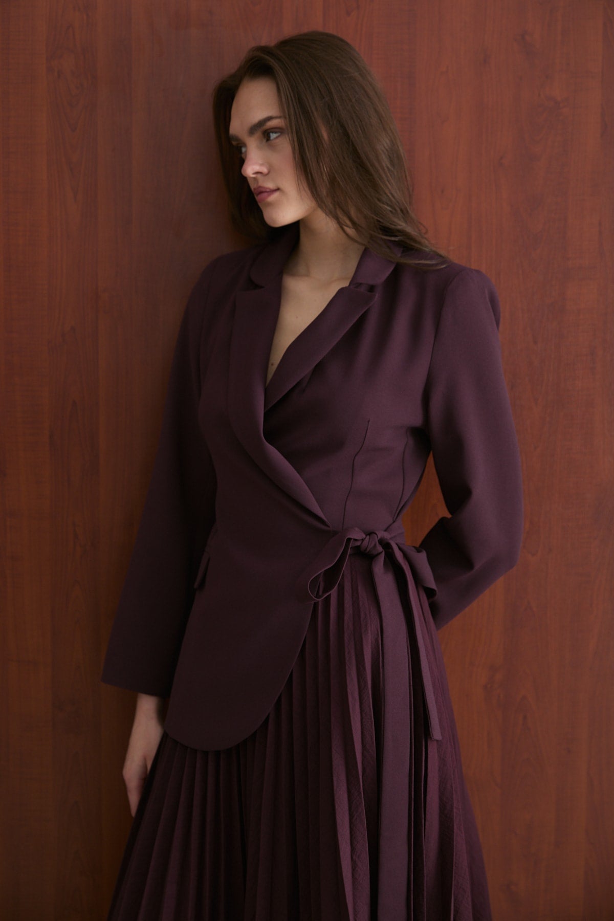 Piliseli Ceket Elbise 32-2687