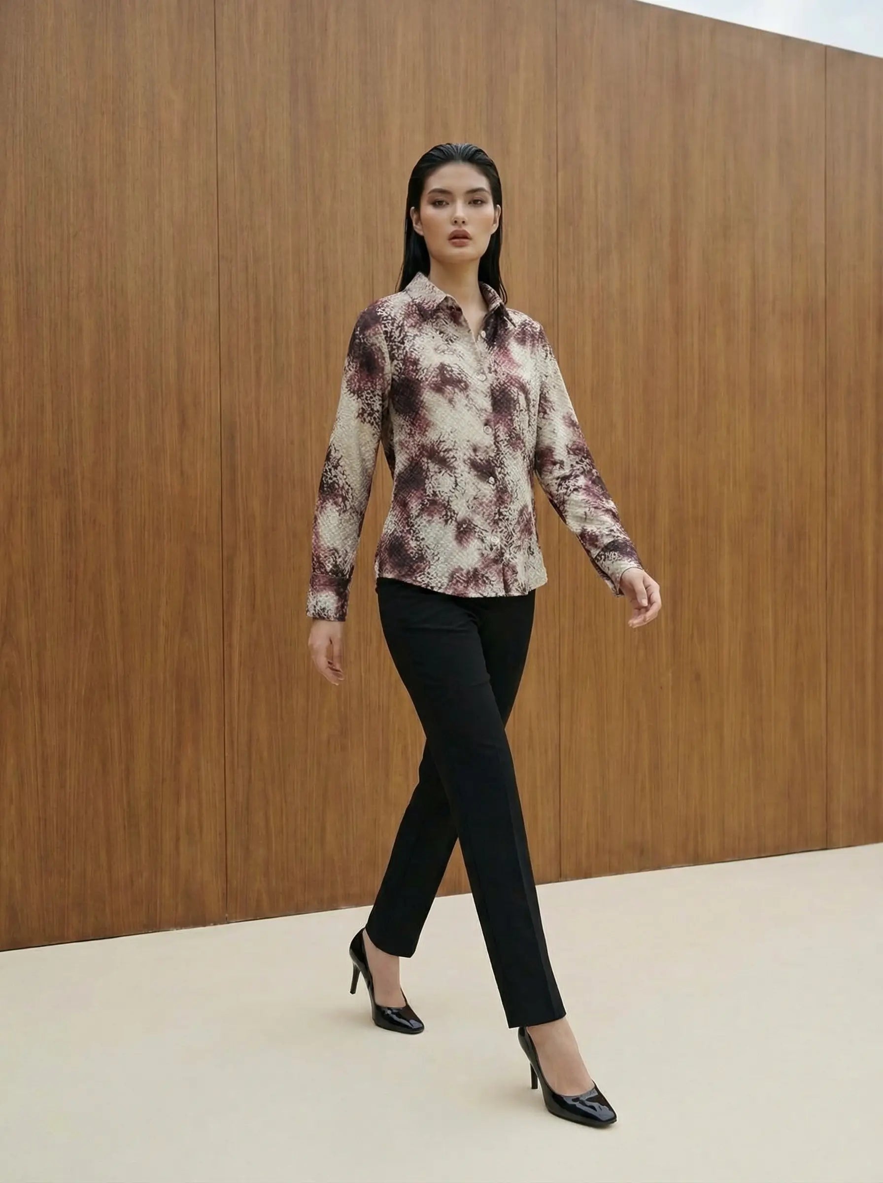 Batik Desen Kadife Gömlek