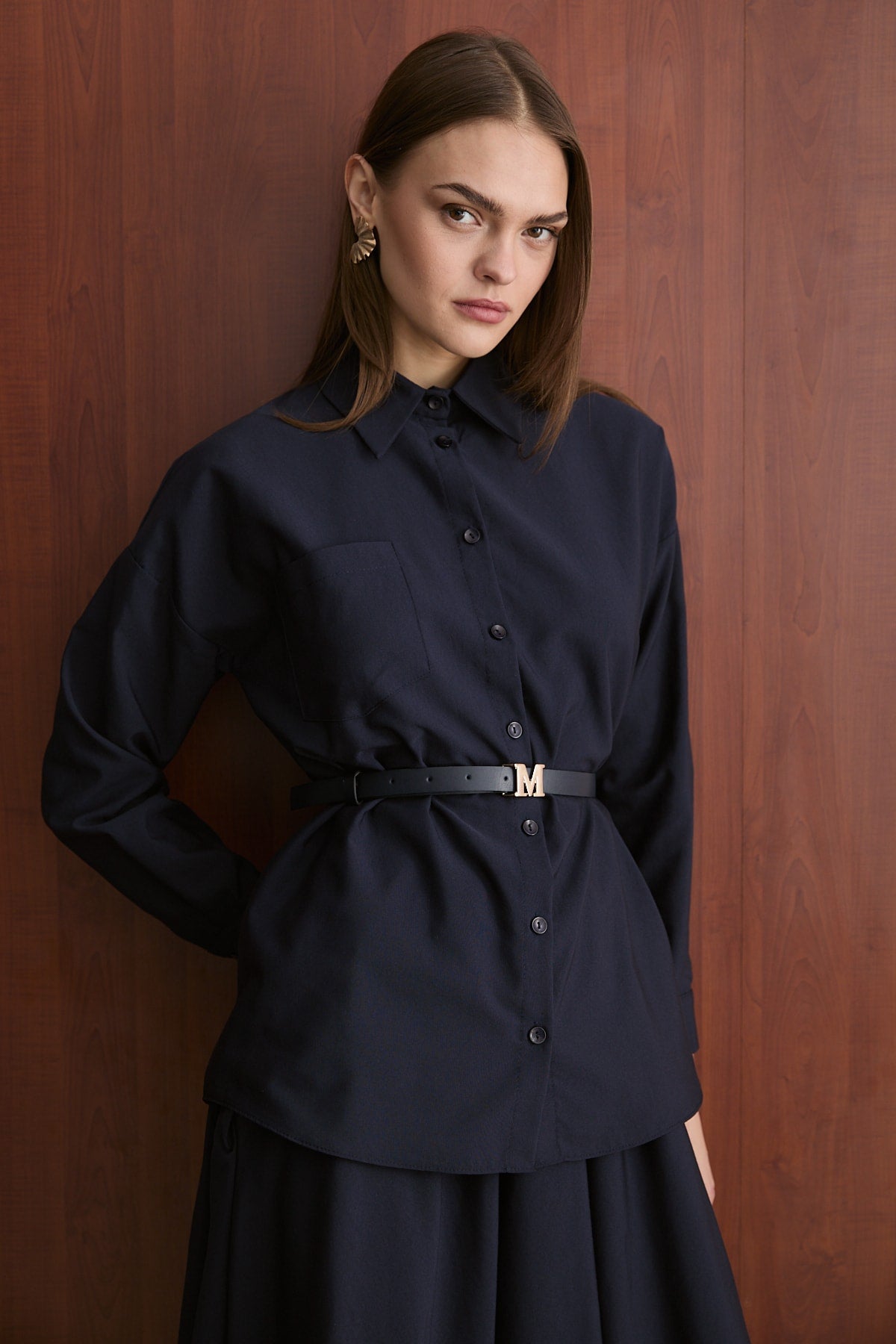 Kemerli Etekli Poplin Takım 32-2603