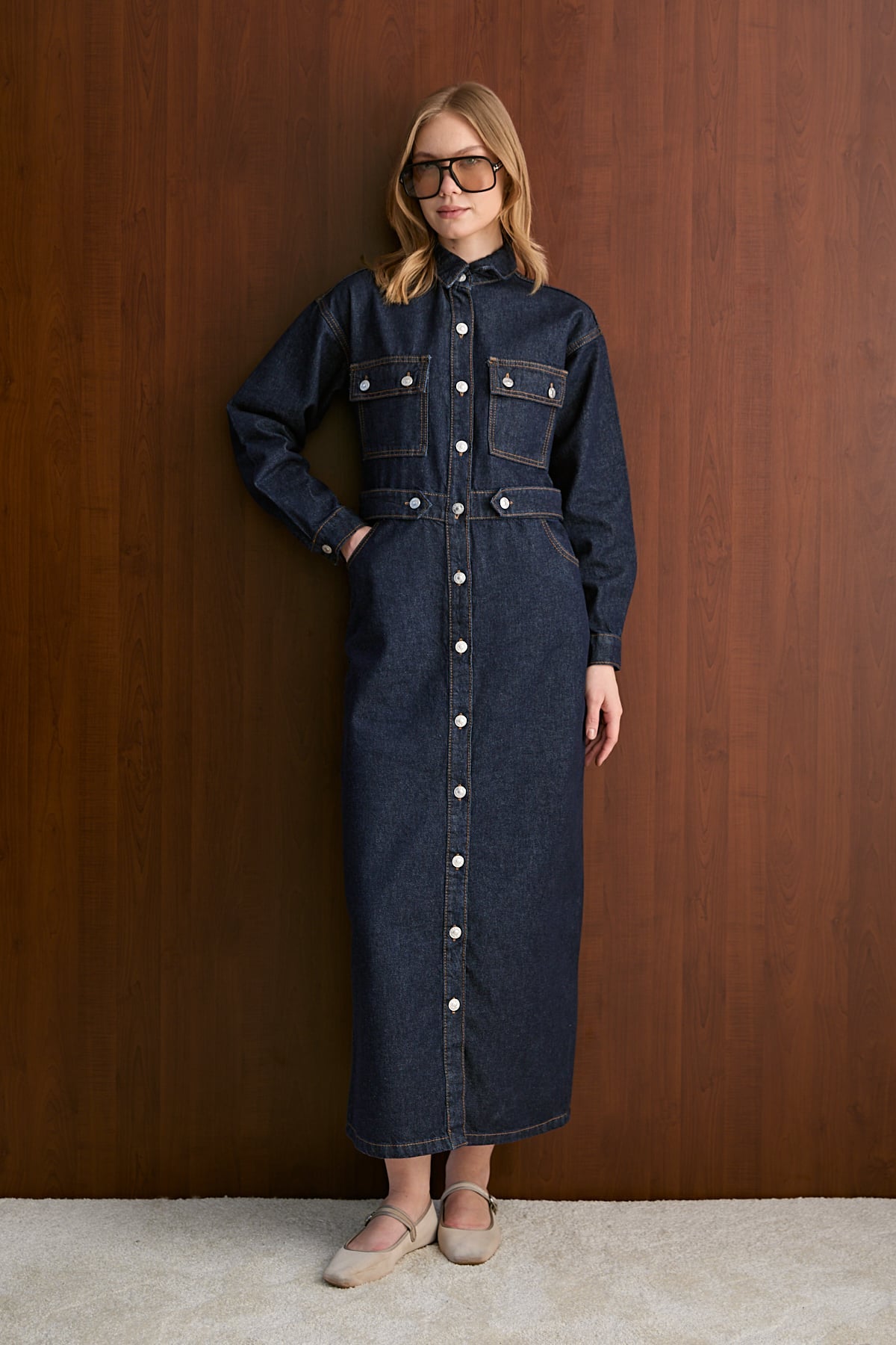 Denim Elbise 32-8100