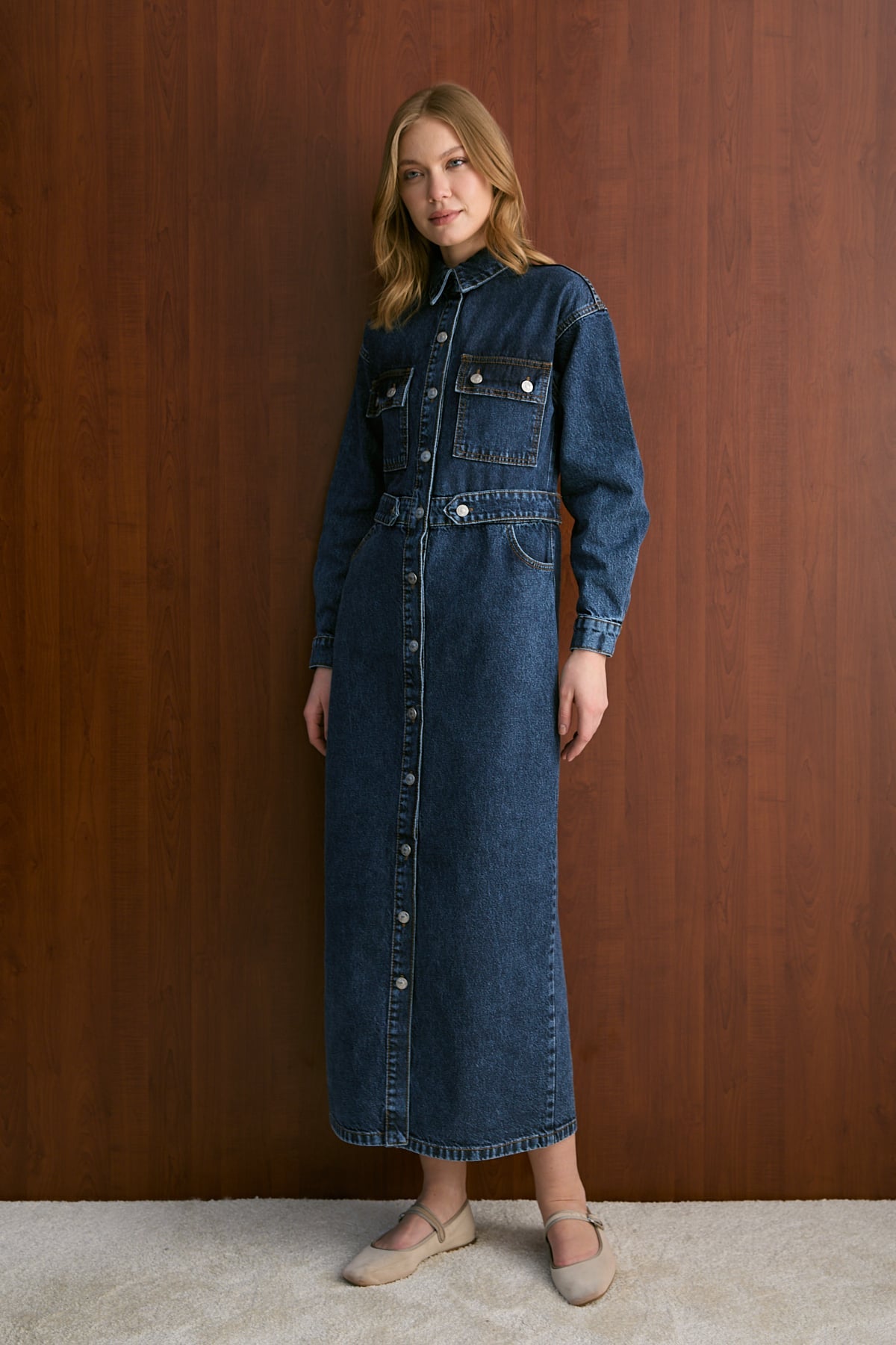 Denim Elbise 32-8006