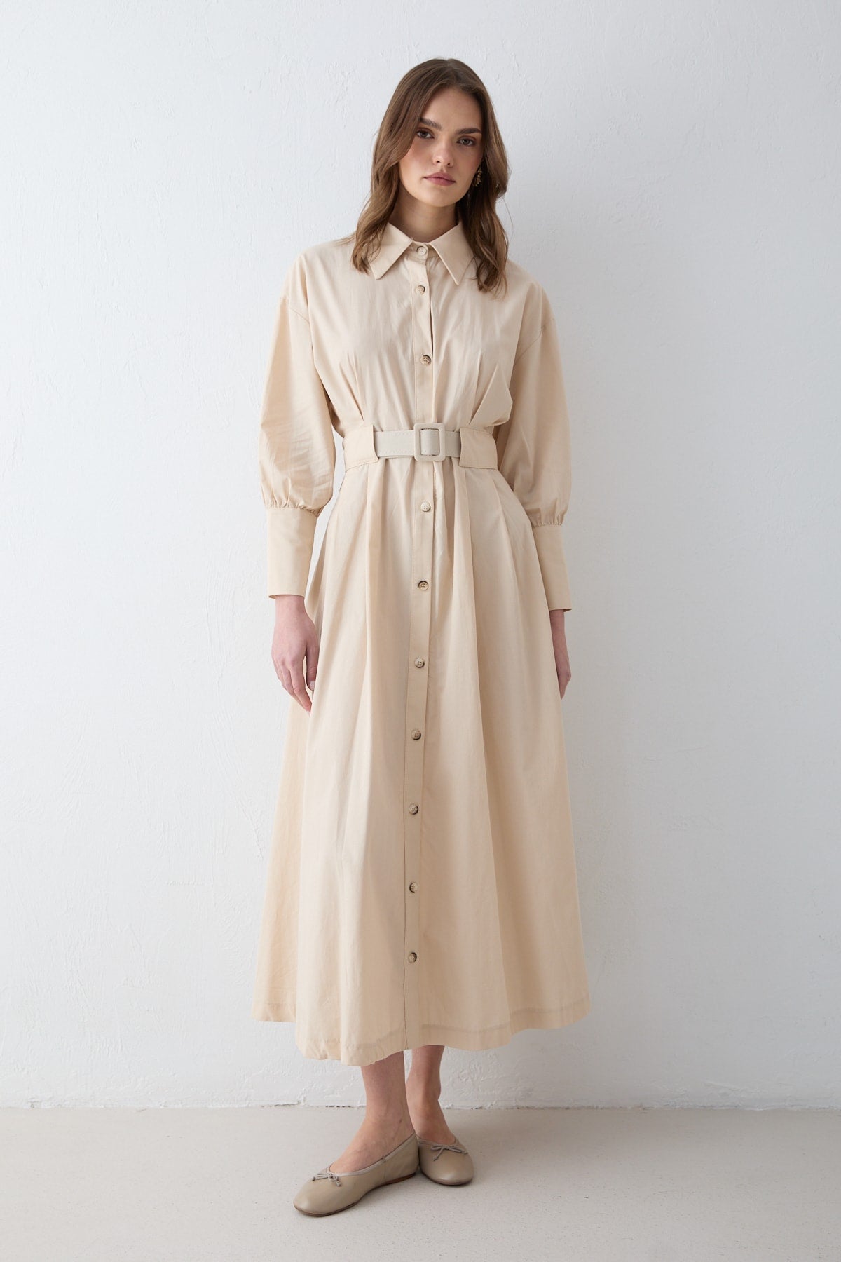 Poplin Elbise 32-2707