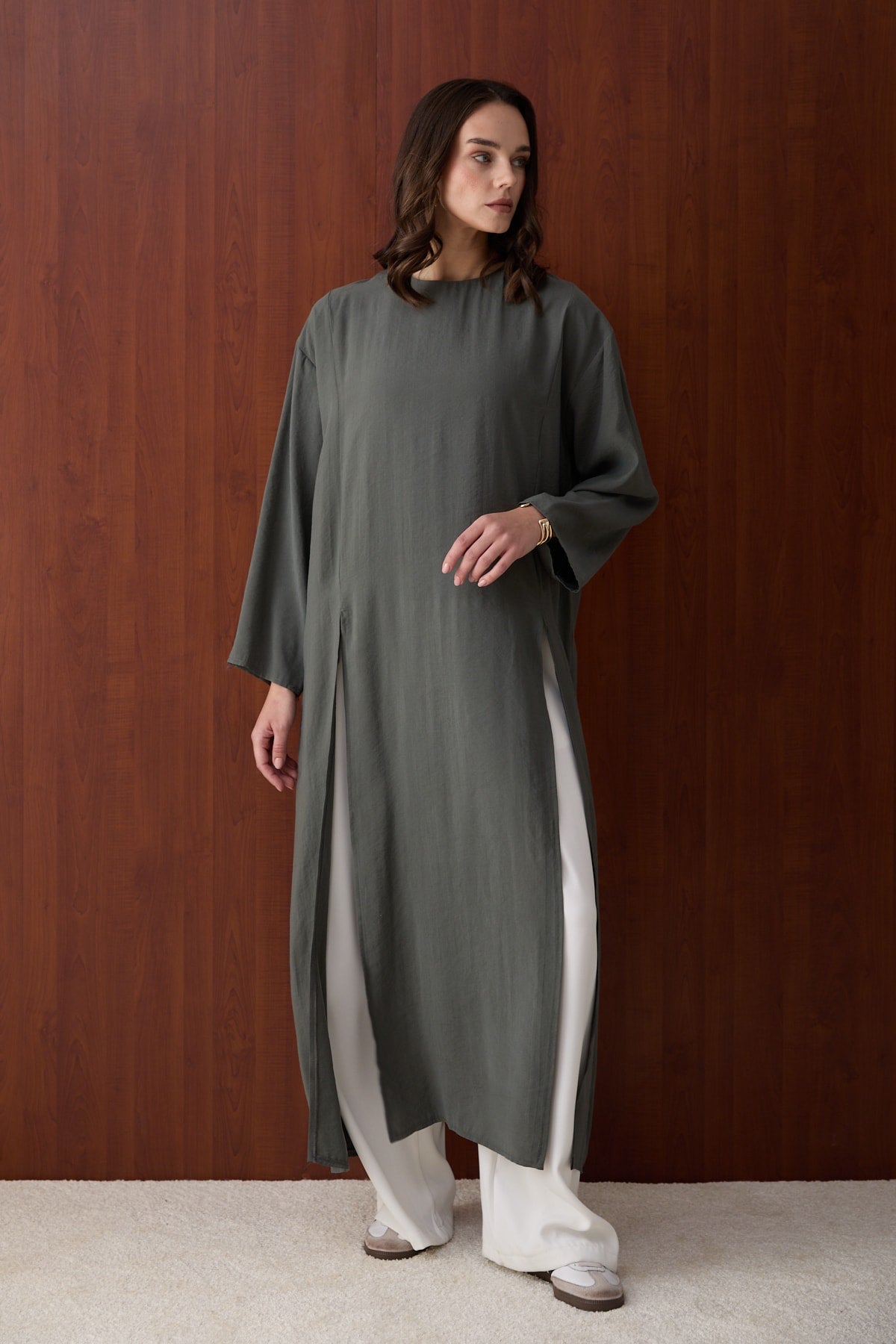 Yırtmaçlı Modal Tunik 32-2880